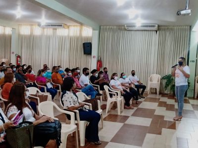 notícia: SEMED realiza formação pedagógica para os professores da Rede Municipal de Ensino