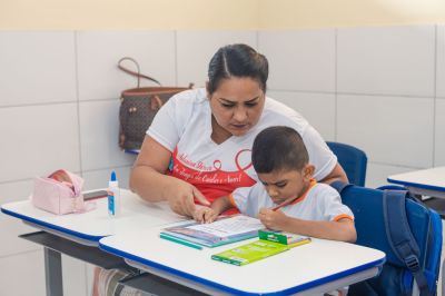 notícia: Alunos do 2º ano da Rede Municipal realizam teste de Fluência Verbal em Leitura, em parceria com o Governo do Estado
