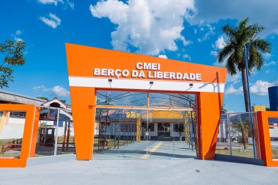 notícia: Benevides recebe o novo CMEI Berço da Liberdade, integralmente revitalizado e ampliado