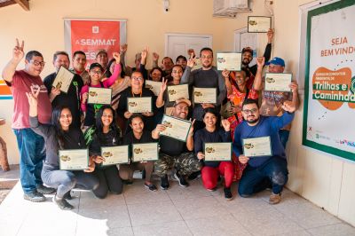 notícia: Prefeitura de Benevides forma turma de condutores de trilha 