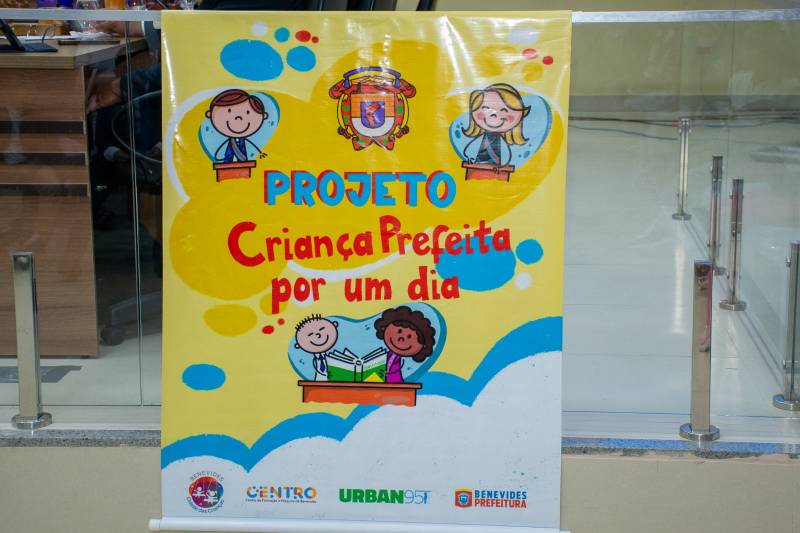 O projeto "Prefeita por um Dia" é realizado pela Prefeitura, por meio do Centro de Formação e Pesquisa, em parceria com a Urban 95. Uma aliança estratégica para governar pensando na Primeira Infância!
