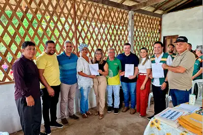 notícia: Prefeitura de Benevides entrega 100 Cadastros Ambientais Rurais na comunidade Margarida Alves
