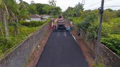 notícia: Benevides Asfalta avança e leva infraestrutura para novas comunidades
